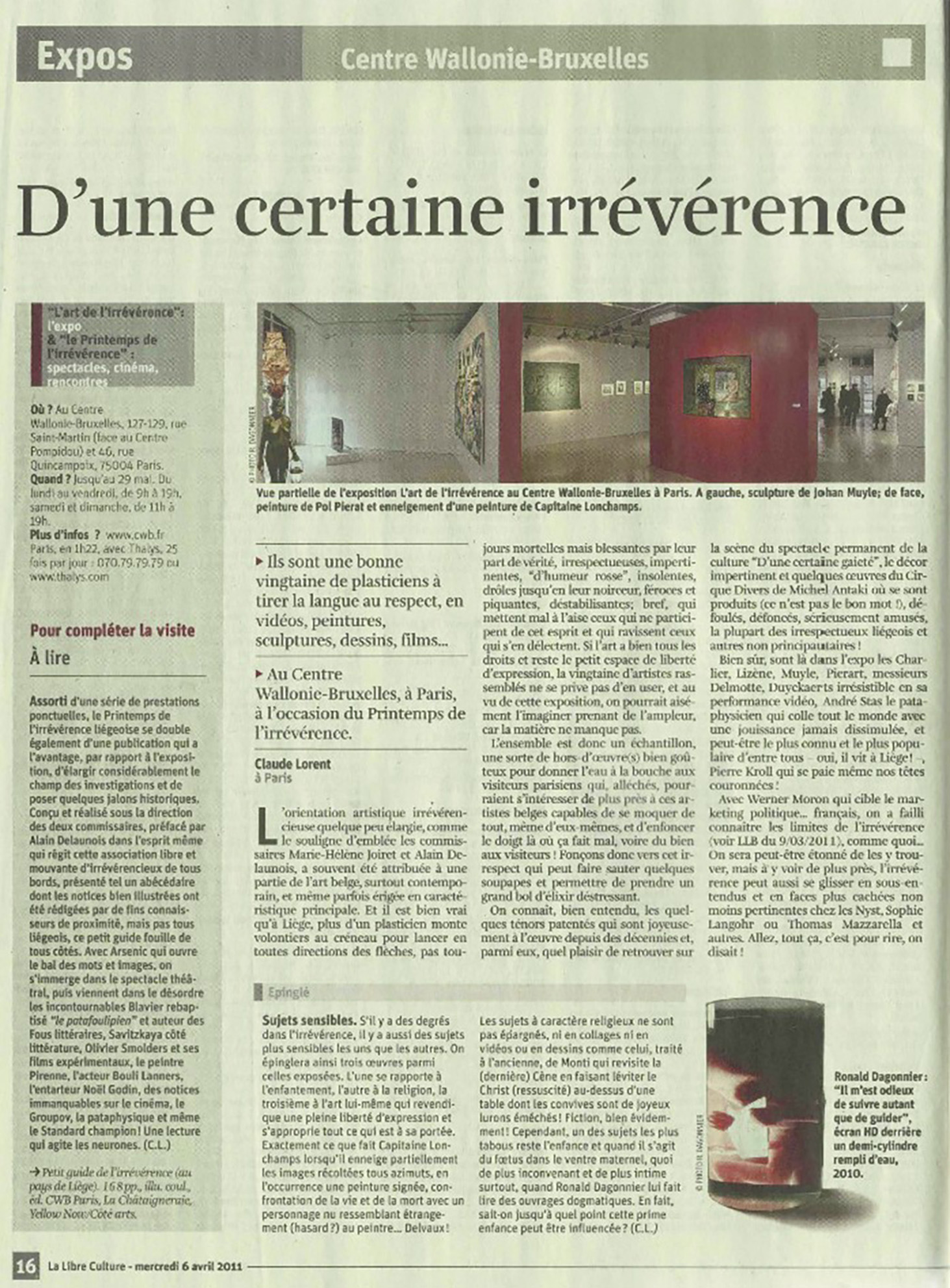 2011-la-libre-belgique-novembre-article-claude-lorent