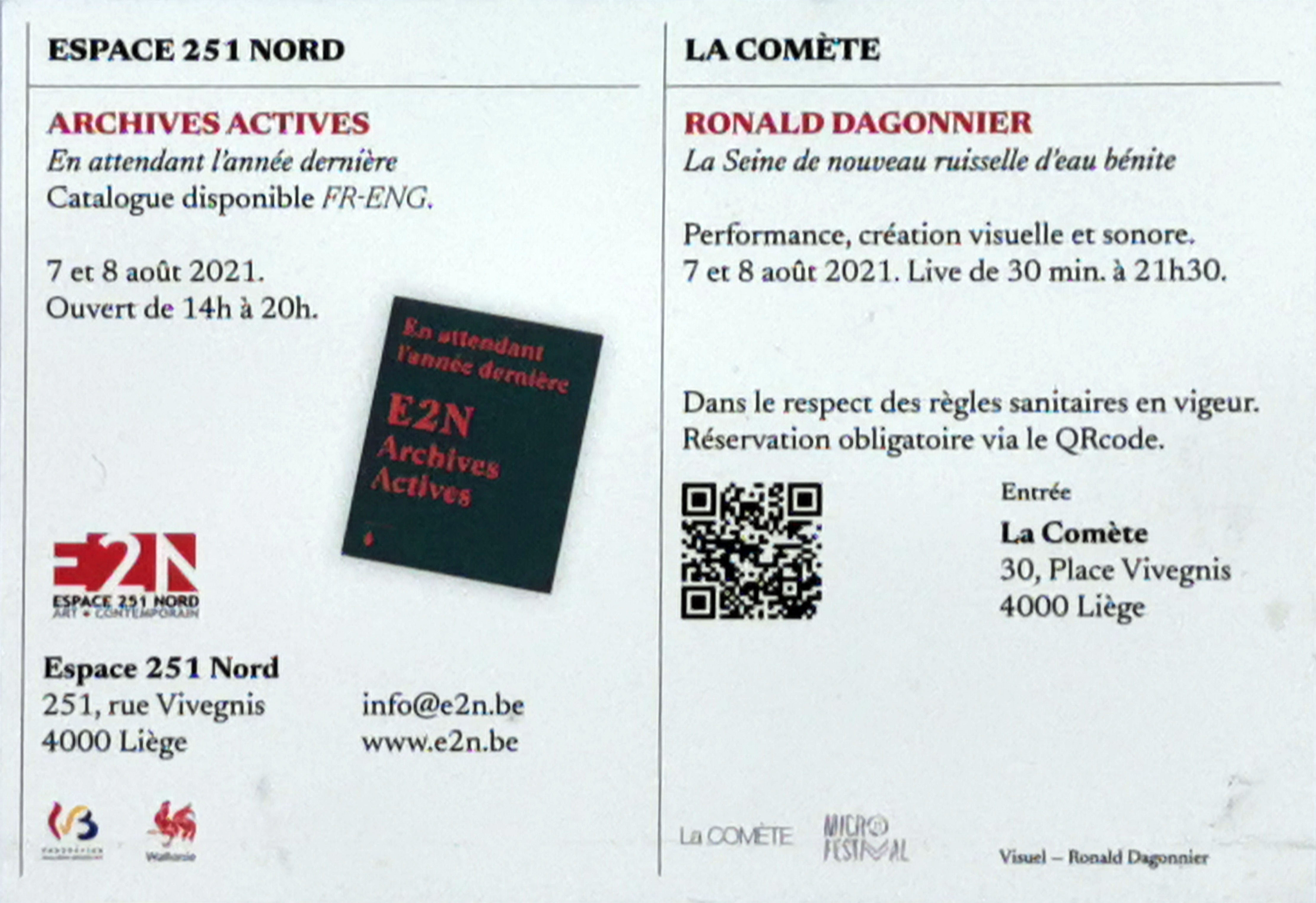 2021 Le Casque des paves ne bouge plus d un cil Invitation Verso